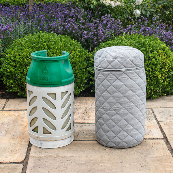 Fabric 10KG Gas Bottle Cover in Lead Chine
