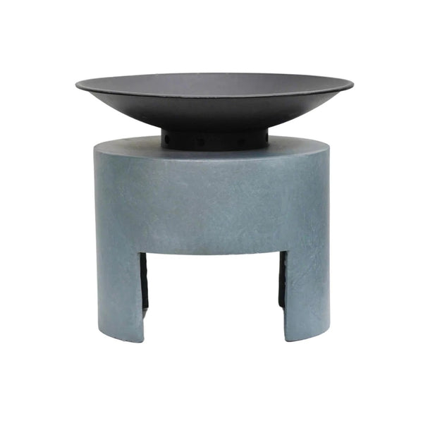 Fire Pit & Oval Console Cement