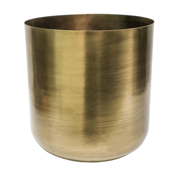 Indoor Chelsea Brass Planter H26Cm D25Cm