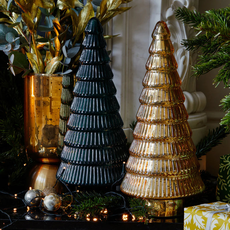 Juniper Gold Glass Tree Large