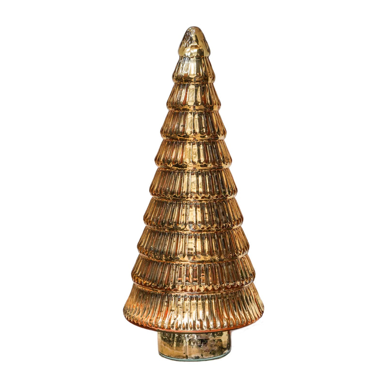 Juniper Gold Glass Tree Large