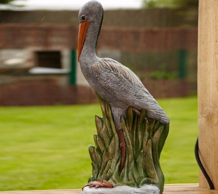Large Standing Heron Ornament