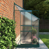 4ft x 8ft Polycarbonate Lean-To Greenhouse