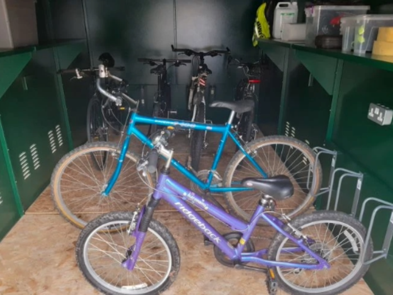 Metal Cycle Store- 12 Bikes