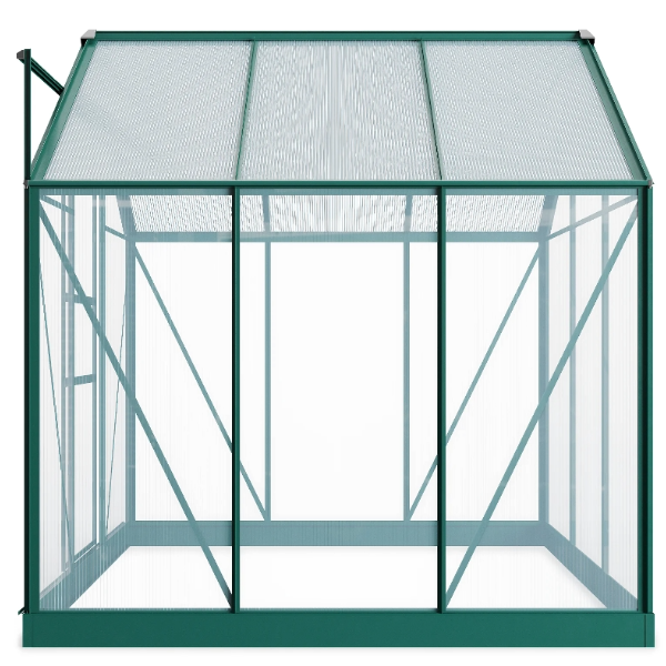 Rosette Hobby Aluminium Polycarbonate Greenhouse 6ft x 6ft