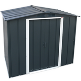 Sapphire 6ft x 4ft Apex Metal Shed - Grey