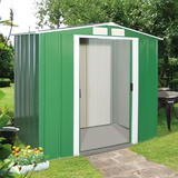 Sapphire 6ft x 6ft Apex Metal Shed - Green