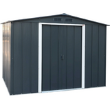 Sapphire 6ft x 6ft Apex Metal Shed - Grey