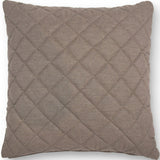 Fabric Scatter Cushion Quilted (Pack of 2) in Taupe