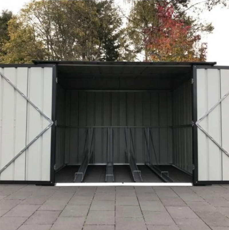 Globel 6ft x 6ft Bicycle Store - Anthracite Grey