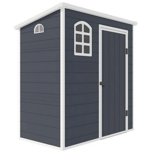 Jasmine 6ft x 3ft Plastic Pent Shed with Foundation Kit
