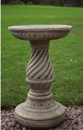 Scroll Bird Bath