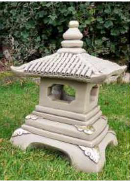 One Tier Pagoda Oriental Garden Ornament