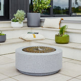 Solis Large Water Feature with Light Display in Terrazzo & Brass