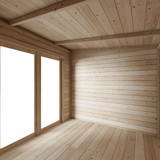 Inside Log Cabin