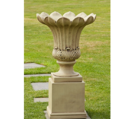 Tulip Vase Planter on Plinth