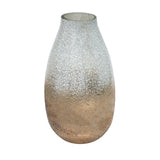 Verre Snowdrop Gold Frosted Vase