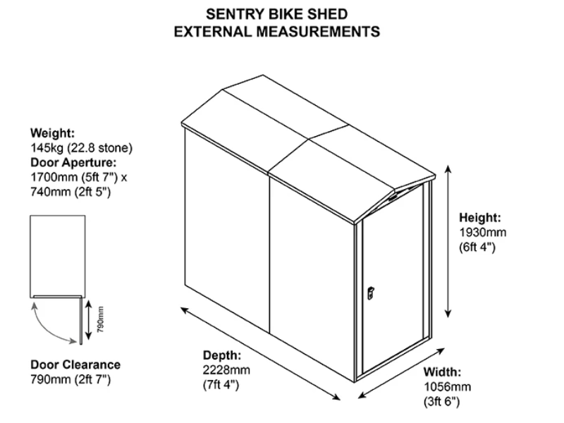 Bike Storage Shed x 2 (sentry)