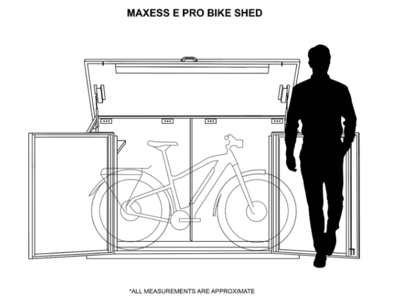 Electric Bike Storage x 2/ 3 - Extra High E-Bike Shed
