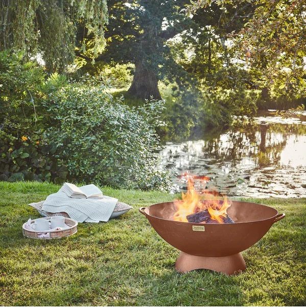 Outdoor Artisan Fire Pit in Rust