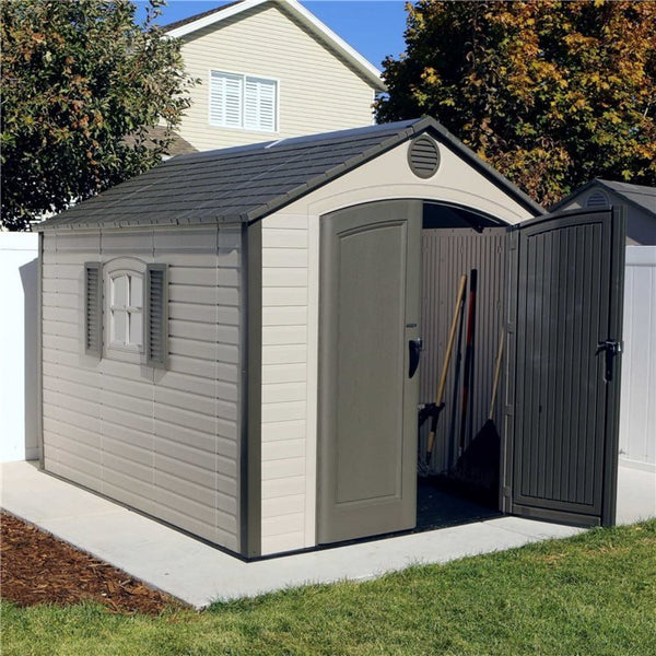 Lifetime 8ft x 10ft Special Edition Heavy Duty Plastic Garden Shed