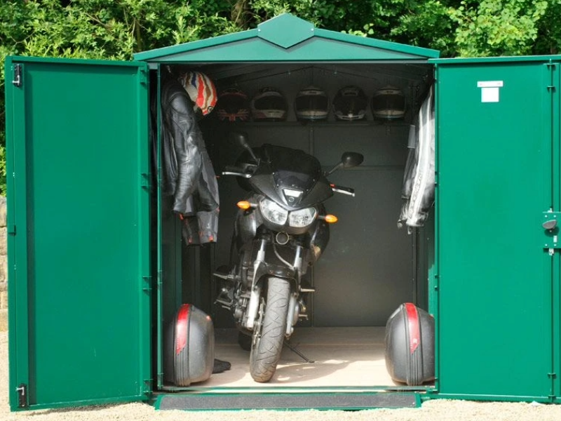 Motorcycle Storage Shed 5ft 2" x 10ft 11"