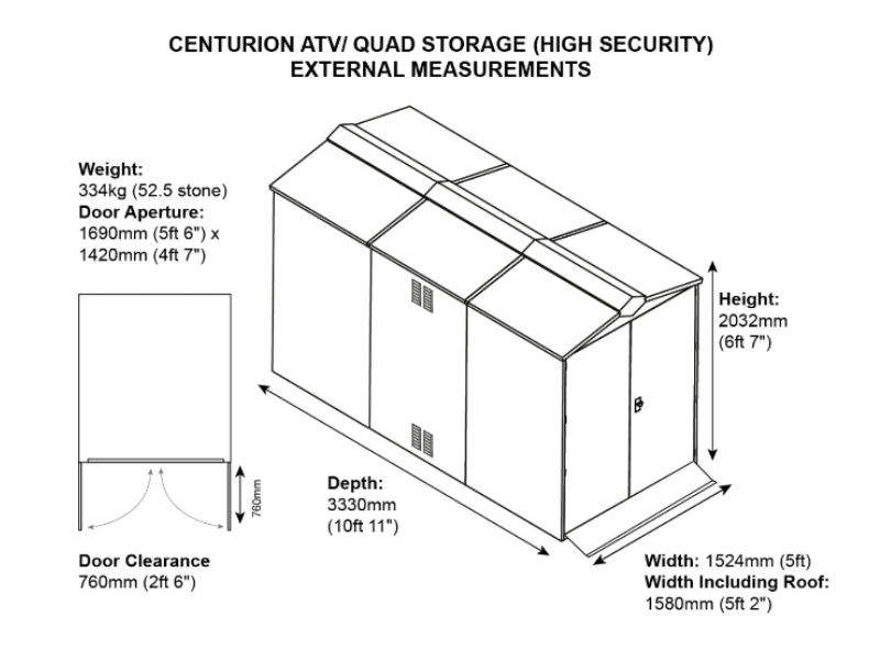 Quad Bike & ATV Storage Garage