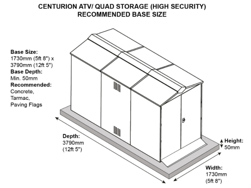 Quad Bike & ATV Storage Garage