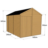Store More Overlap Apex Shed