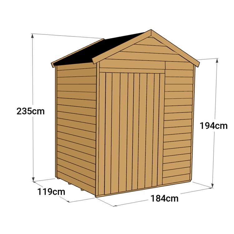 Store More Overlap Apex Shed