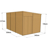Store More Overlap Pent Shed