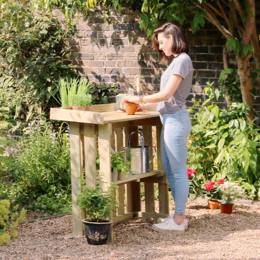potting plant table Folding Garden Bar / Potting Table