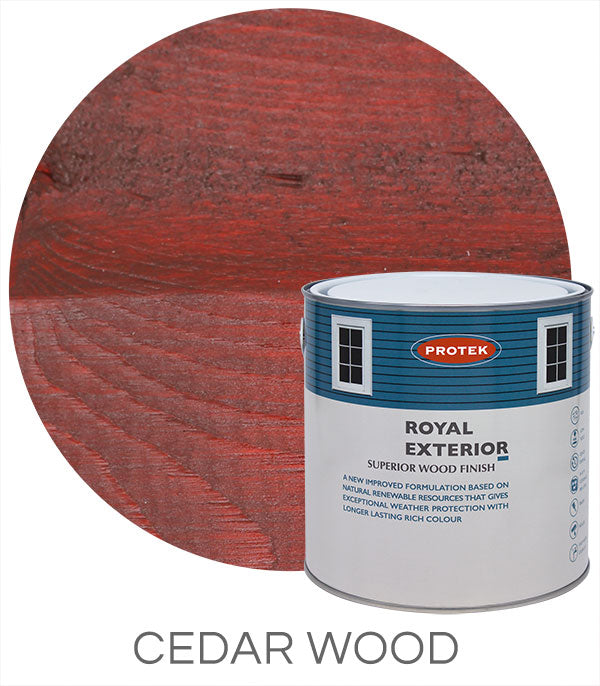 Protek Royal Exterior Wood Finish - Cedar Wood 5Ltr