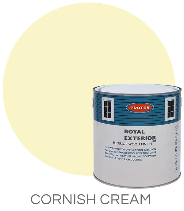 Protek Royal Exterior Wood Finish - Cornish Cream 5Ltr