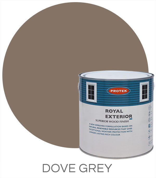 Protek Royal Exterior Wood Finish - Dove Grey 5Ltr