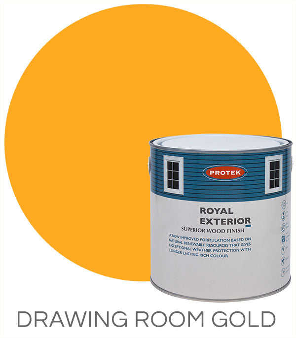 Protek Royal Exterior Wood Finish - Drawing Room Gold 5Ltr