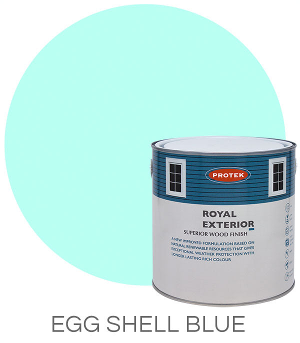 Protek Royal Exterior Wood Finish - Egg Shell Blue 5Ltr