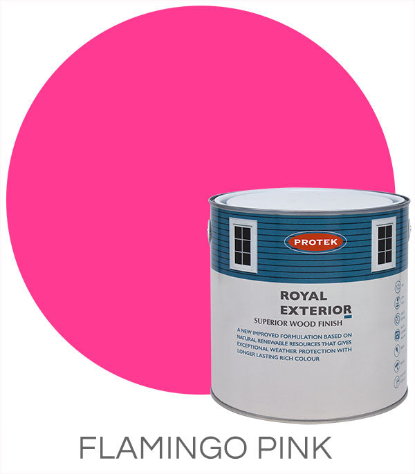 Protek Royal Exterior Wood Finish - Flamingo Pink 5Ltr