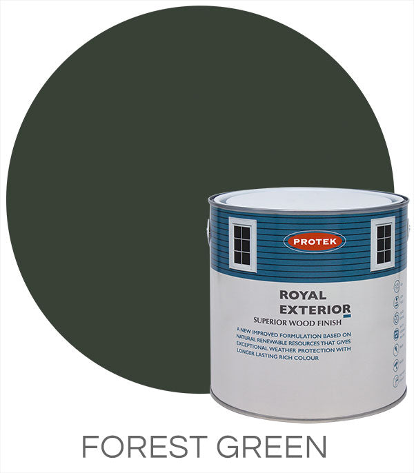 Protek Royal Exterior Wood Finish - Forest Green 5Ltr