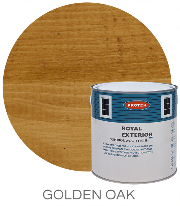 Protek Royal Exterior Wood Finish - Golden Oak 5Ltr