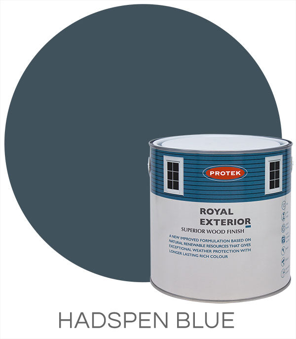 Protek Royal Exterior Wood Finish in Hadspen Blue