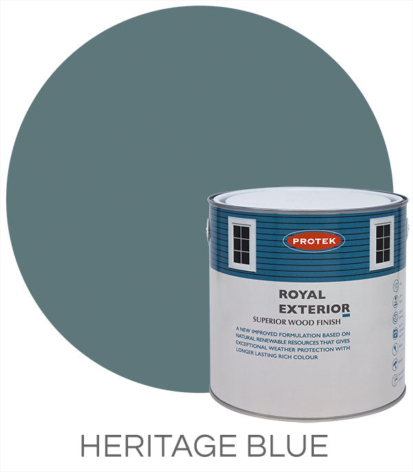 Protek Royal Exterior Wood Finish - Heritage Blue 5Ltr